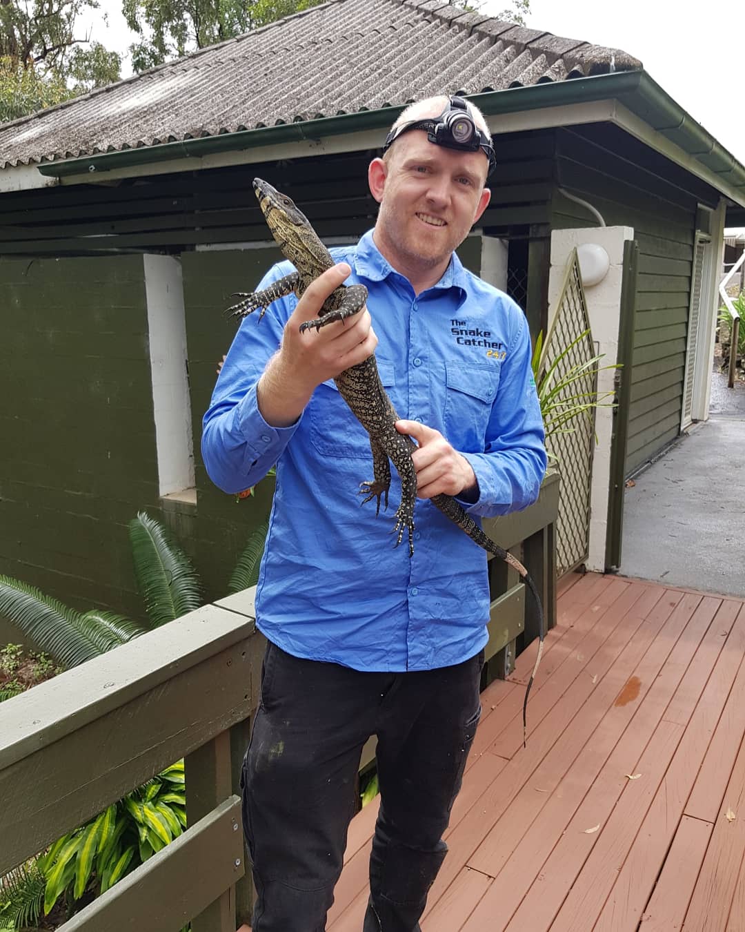 Stuart Holding a Lizard