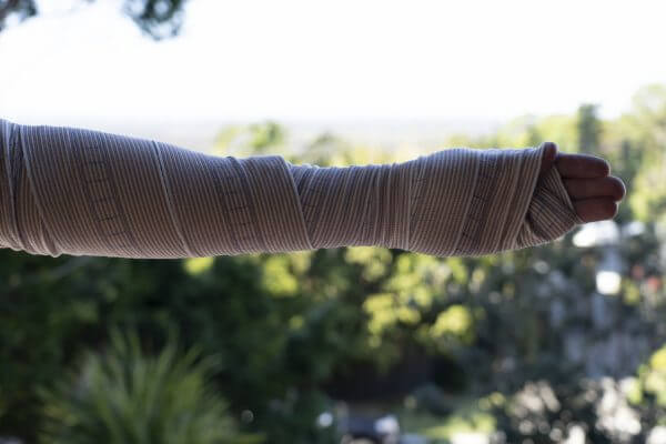 Arm wrapped in Snake Bite Bandage