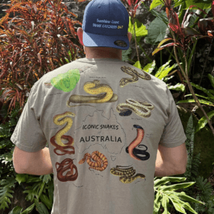 eucalyptus coloured snake t-shirt